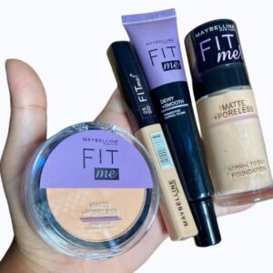 MAYBELLINE FIT ME 4 IN 1 SET MAKEUP POWDER + PRIMER + FOUNDATION + CONCEALER