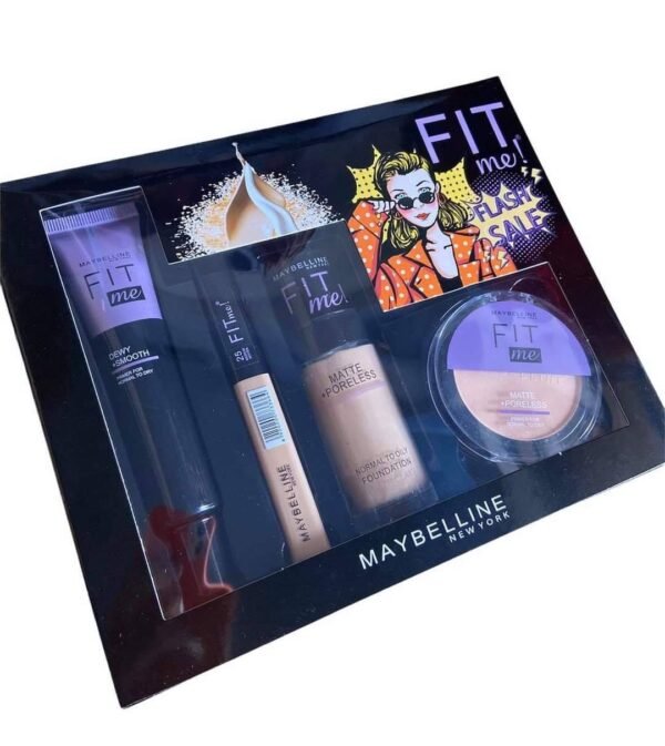 MAYBELLINE FIT ME 4 IN 1 SET MAKEUP POWDER + PRIMER + FOUNDATION + CONCEALER (Copy)