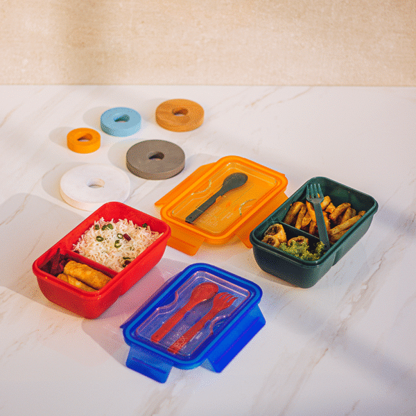 Mario Lunch Box with Spoon and Fork (850ML)